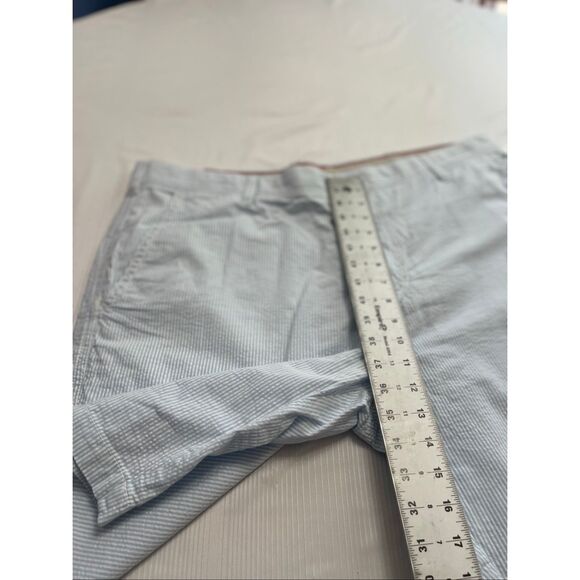 NWT Izod Seersucker Blue White Stripe Shorts Size 40 New - Picture 3 of 7